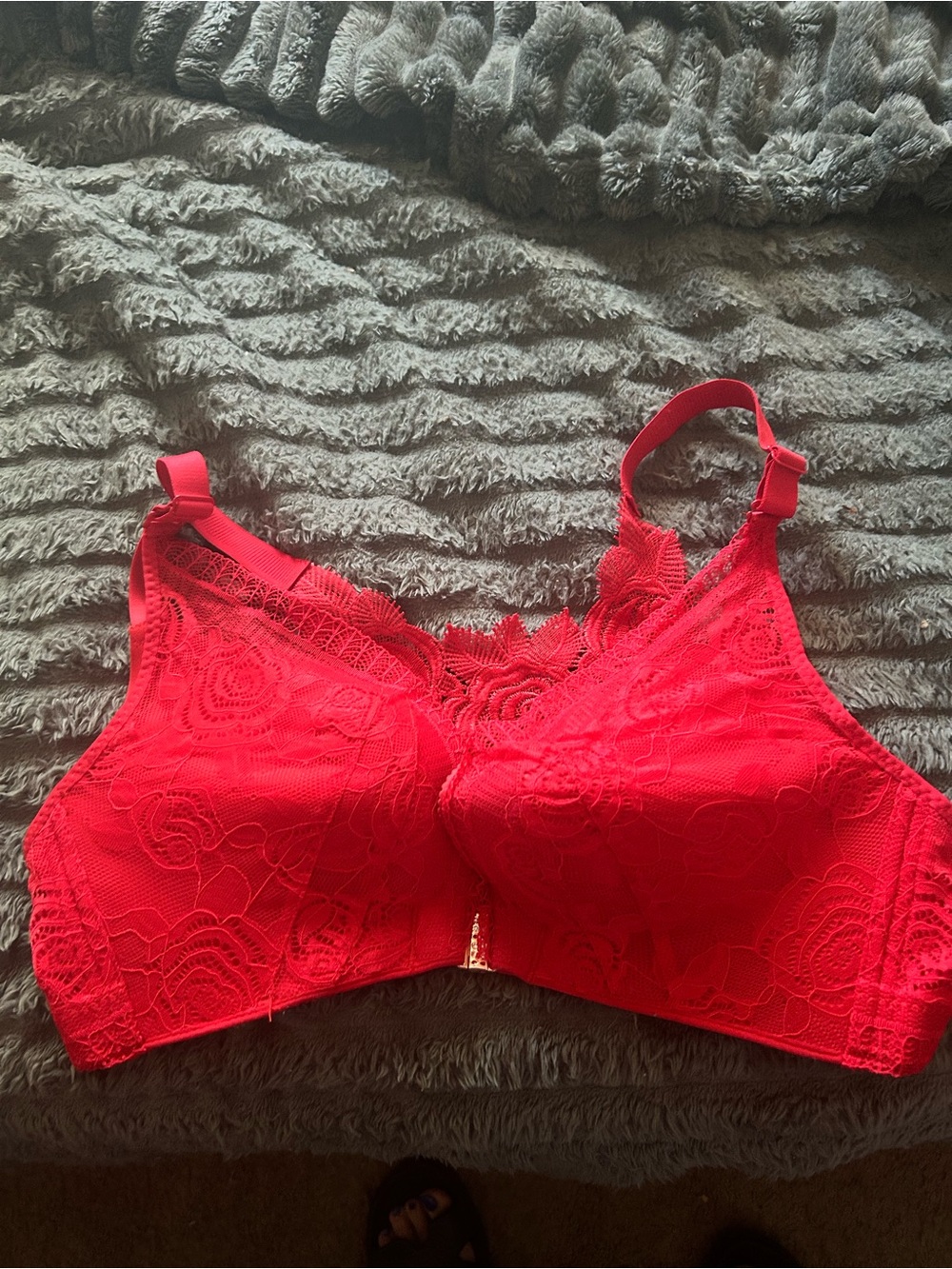 Red Lace Bralette - Women Intimates & Sleepwear
